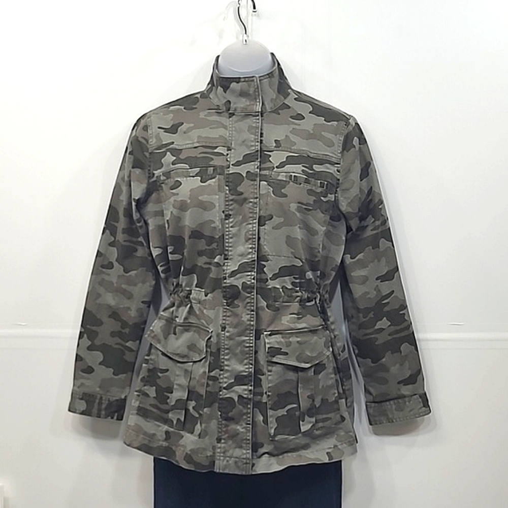 Universal Thread Camouflage Jacket Button Up Camo… - image 5